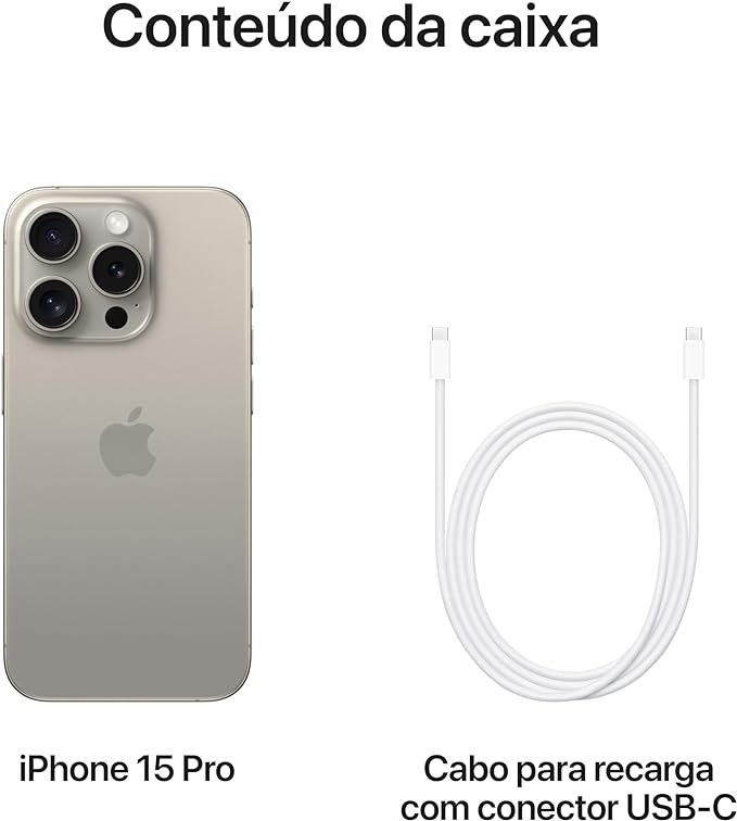 Apple iPhone 15 Pro 512GB — Titânio natural