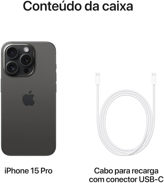 Apple iPhone 15 Pro 128GB - Titânio preto