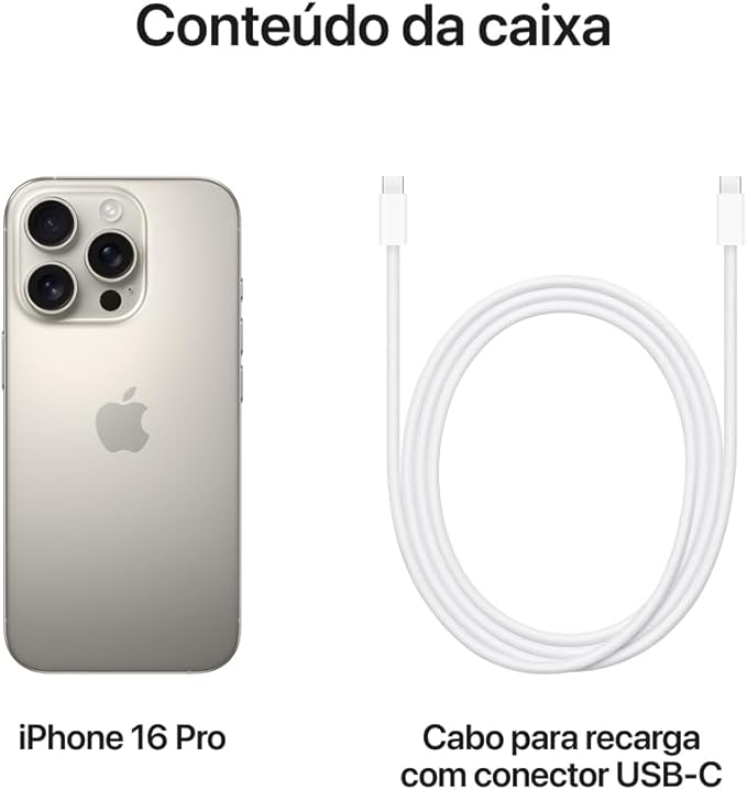 Apple iPhone 16 Pro (256GB) – Titânio natural