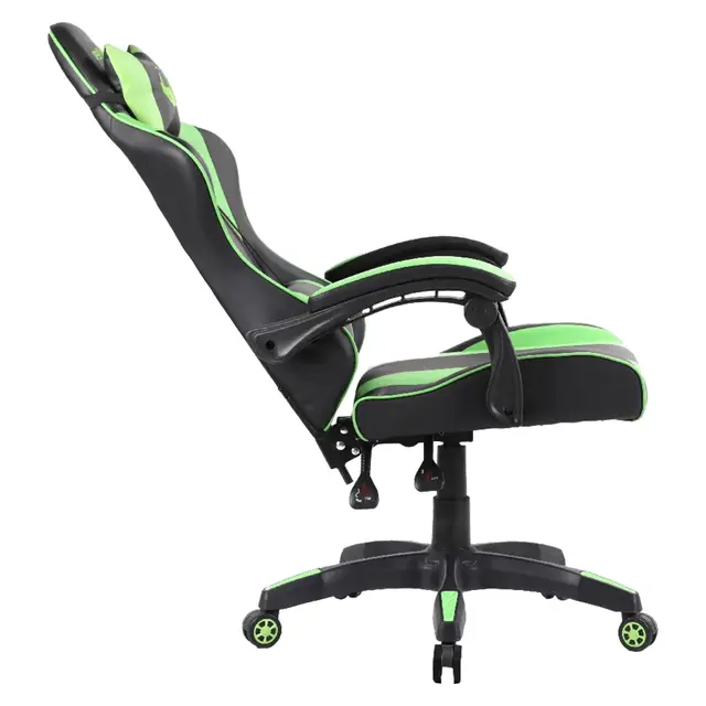 Cadeira Gamer Viper Pro Naja Giratória com Encosto Reclinável - Preto/Verde