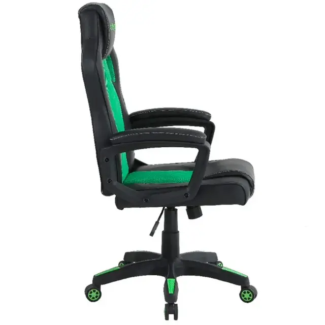 Cadeira Gamer Viper Pro Python Giratória com Encosto Reclinável - Preto/Verde