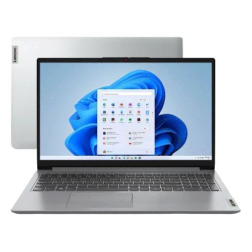 Notebook Lenovo Ultrafino IdeaPad 1i i3-1215U, 15.6" 4GB, 256GB SSD, Intel UHD Graphics, 82VY000TBR Cloud Grey