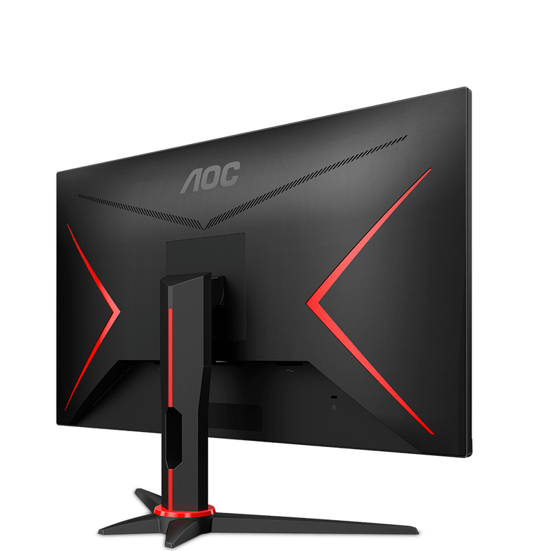 Monitor Gamer AOC Viper 23,8" 165Hz, FHD VA, FreeSync, Widescreen -  Preto/ Vermelho