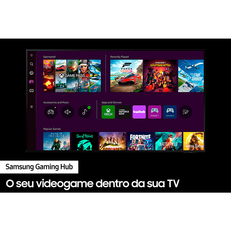 Samsung Smart TV 85" Neo QLED 8K Processador com IA Preto Titan