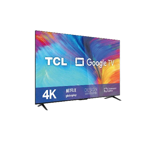 Smart TV TCL LED 50" 4K UHD 50P635, Google TV, HDR com Wifi dual band, Comando por controle de Voz, borda fina, Bivolt Preto