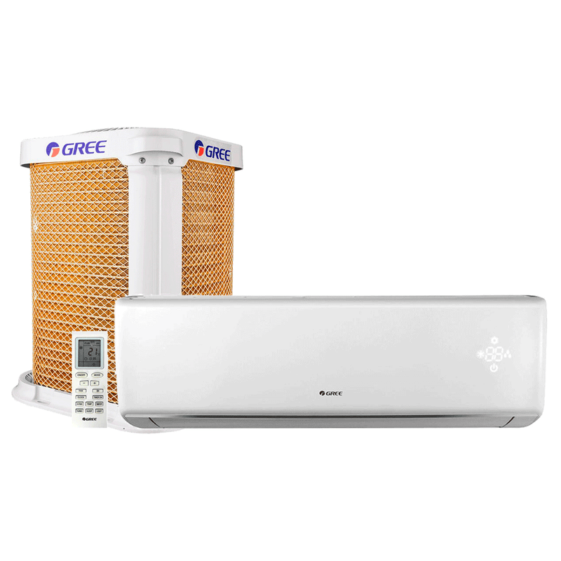 Ar Condicionado Split Gree G-TOP On/Off 9.000 BTU's Quente/Frio, Gás Refrigerante R-410A, Serpentina de Cobre, GWH09QB, Branco 220V