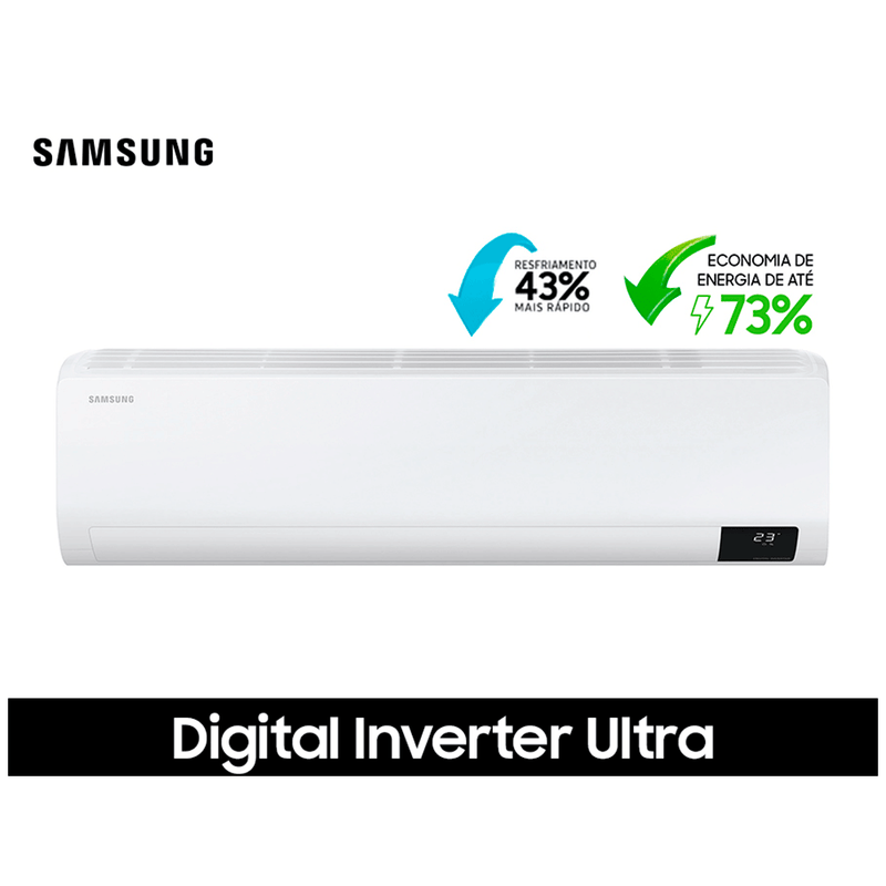 Ar Condicionado Samsung Split Digital Inverter Ultra 12.000 BTUs Frio - AR12BVHZCWKXAZ, Branco 220V