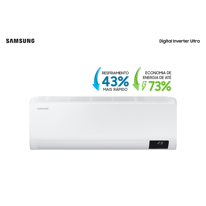 Ar Condicionado Samsung Split Digital Inverter Ultra 12.000 BTUs Frio - AR12BVHZCWKXAZ, Branco 220V