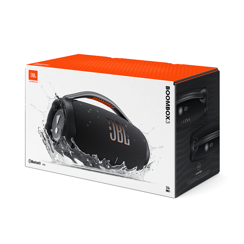 Caixa de Som Bluetooth JBL Boombox 3 IPX7, Bivolt PRETO