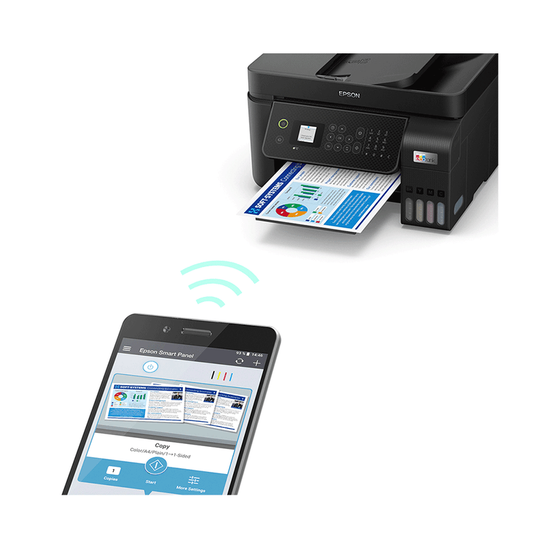 Impressora Multifuncional Epson EcoTank L5290, Bivolt Preto