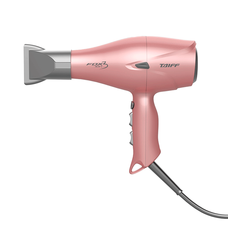 Secador de Cabelo Profissional Taiff Fox Íon 3 Motor AC Profissional Rose 2200W 220V