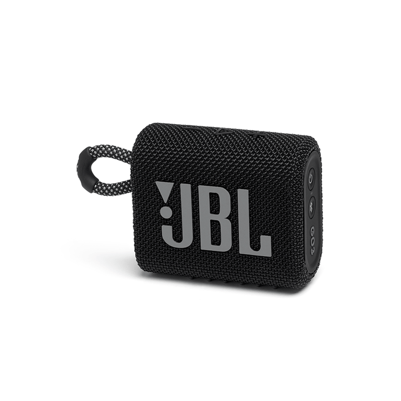 Caixa de Som Bluetooth JBL GO3, À Prova d'água, Autonomia de 5 Horas - Preto