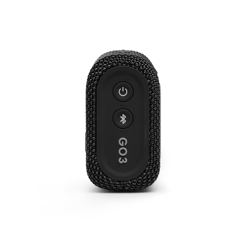 Caixa de Som Bluetooth JBL GO3, À Prova d'água, Autonomia de 5 Horas - Preto