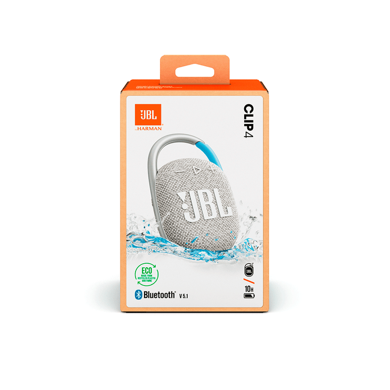 Caixa Bluetooth JBL Clip 4 Eco White