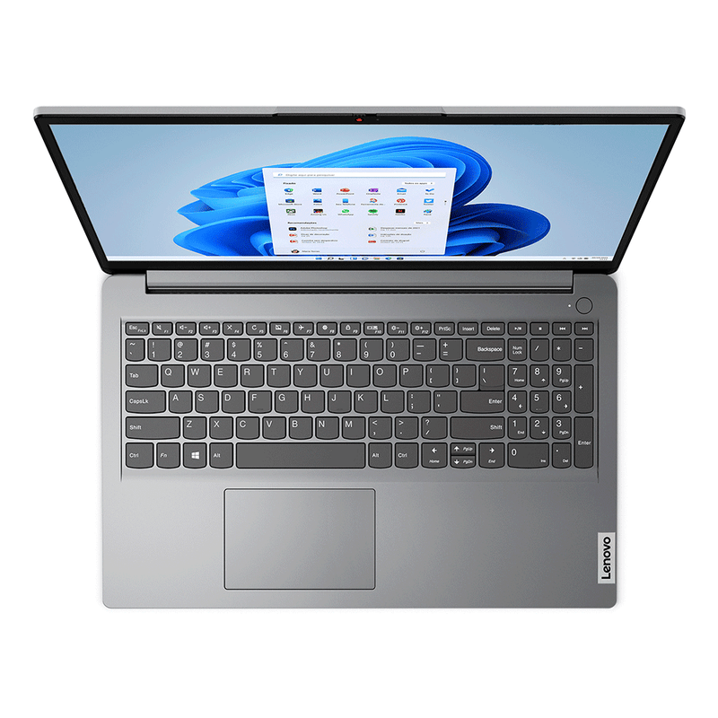 Notebook Lenovo IdeaPad 1i Celeron 15.6" 4GB 128GB SSD Windows 11, 82VX0001BR Cloud Grey