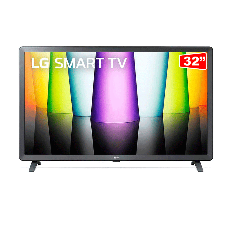 Smart TV LG LED 32" Full HD 32LQ620 WiFi, Bluetooth, HDR ThinQAI Compatível com Smart Magic Google Alexa Dark Iron Gray