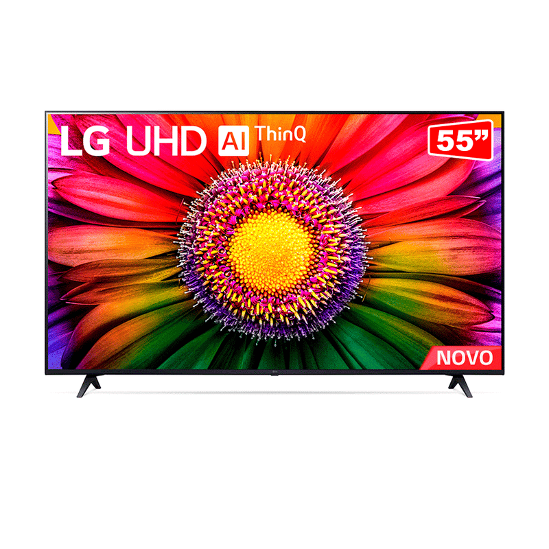 Smart TV 55" 4K LG UHD ThinQ Bluetooth, 3 HDMI, Bivolt - Ashed Blue