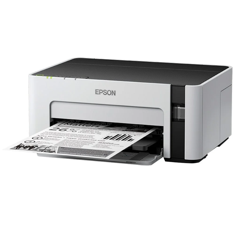 Impressora Epson EcoTank M1120 Monocromática, Wi-Fi Direct, Wireless, Cabo USB, Branca e Bivolt