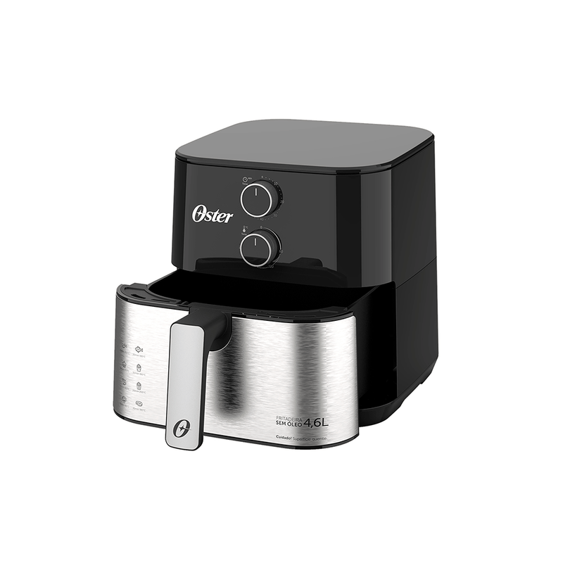 Fritadeira Air Fryer Oster sem Óleo, Compact, 4,6L com Timer - OFRT520 220V