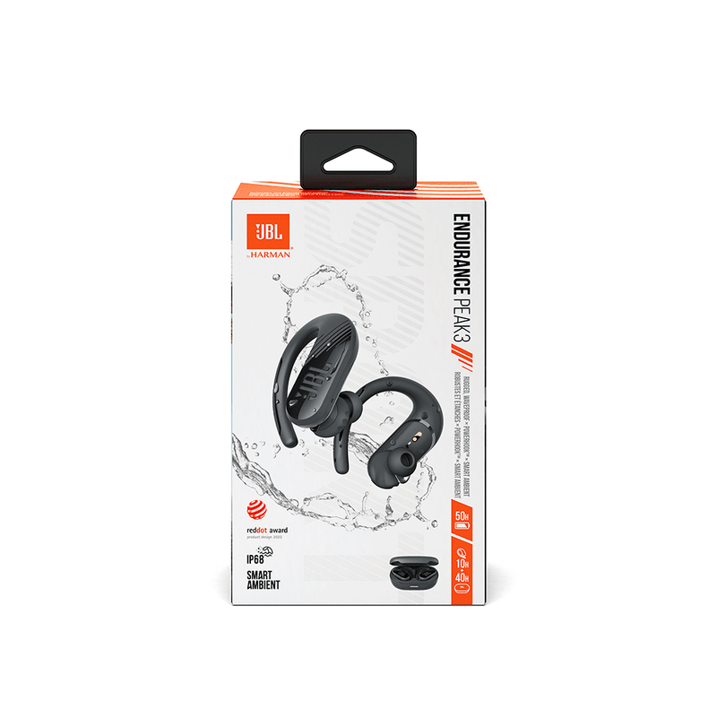 Fones de Ouvido Bluetooth JBL Endurance Peak 3 - Preto