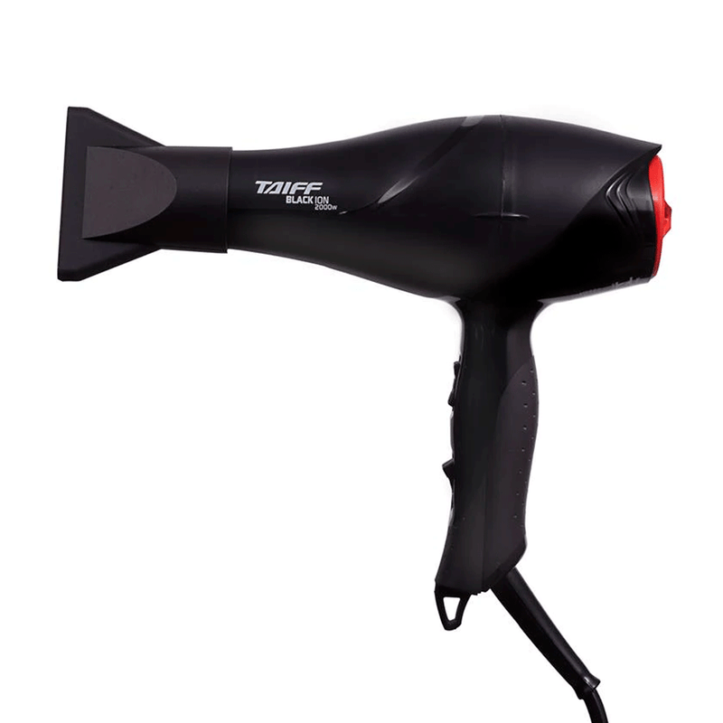 Secador de Cabelo Profissional Taiff Black Ion 2000W 220V