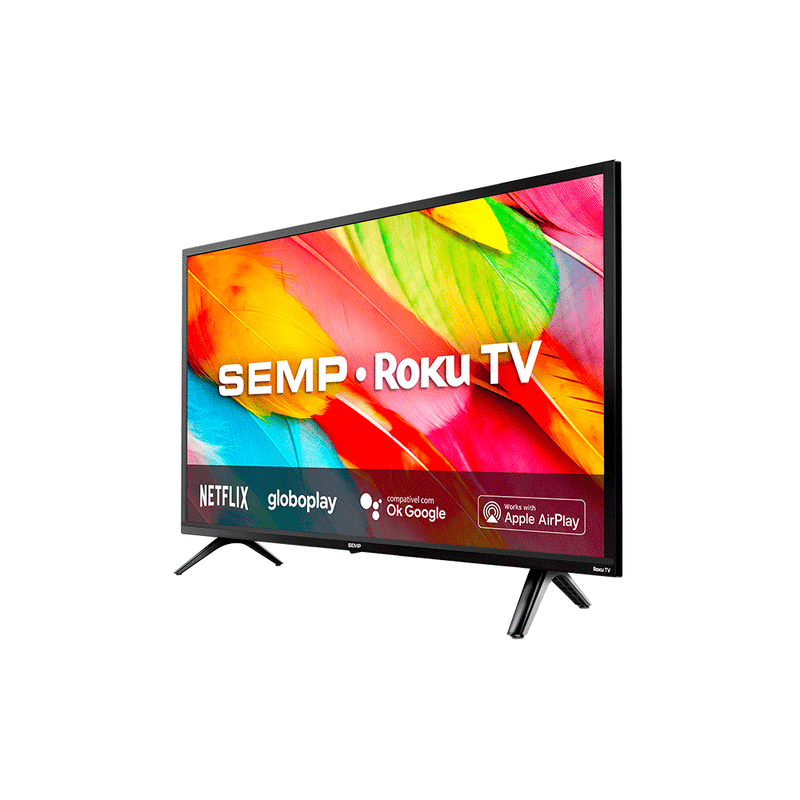 Smart TV SEMP LED HD 32" ROKU R6500, 32R6500 -  Preta