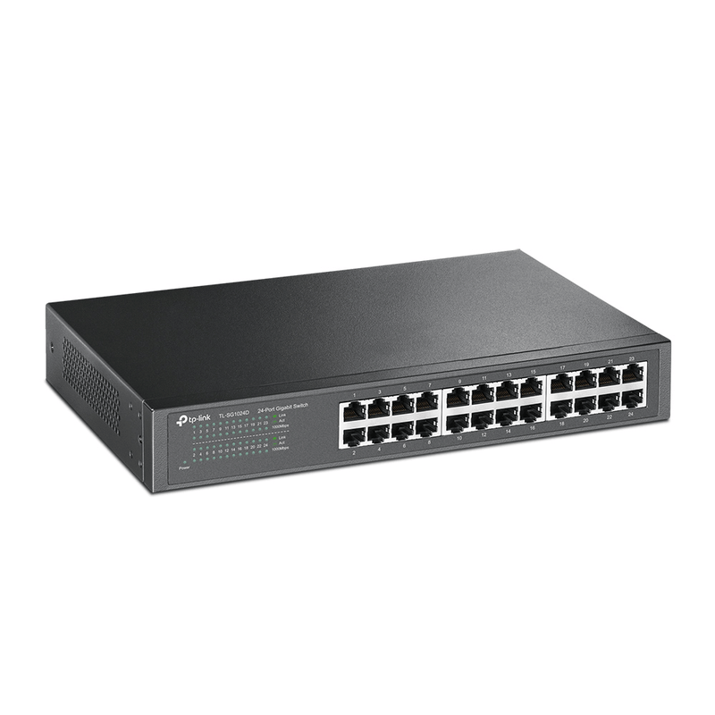 Switch Gigabit de mesa ou montável em rack de 24 portas TL-SG1024D