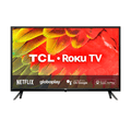 SMART TV TCL LED 32" ROKU RS530, HD, Alexa, Bivolt Preta