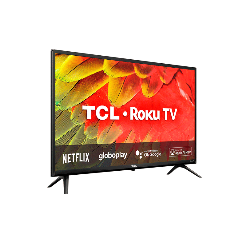 SMART TV TCL LED 32" ROKU RS530, HD, Alexa, Bivolt Preta