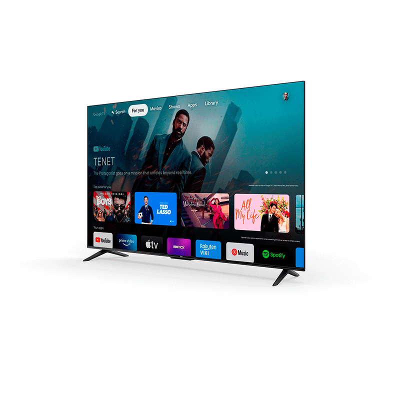 Smart TV TCL LED 55" 4K Comando por controle de Voz, borda fina, Bivolt - Preto